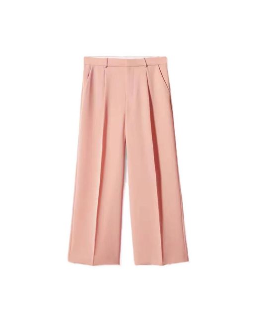 Pantaloni rosa con zip di Mango in Pink