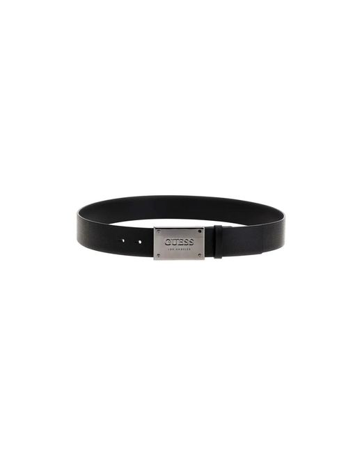 Guess Accessoires ,Zwart ,Leer Leren Riem in het Black