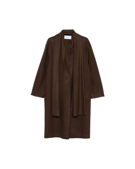 Harris Wharf London Single-Breasted Coats in het Brown