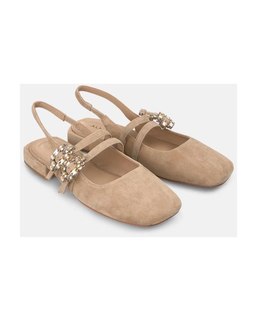 Alma En Pena. Natural Ballerina Shoes