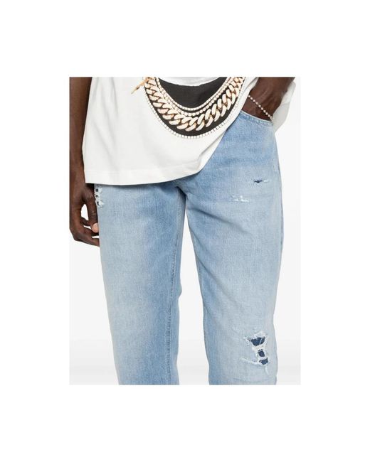 Dondup Blue Straight Jeans for men