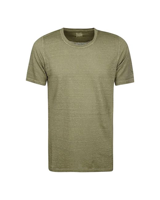 T-camicie di 120% Lino in Green da Uomo