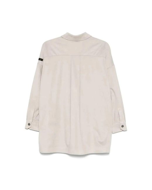 Rrd Overhemden ,Polyester Ivory Overshirt in het Natural