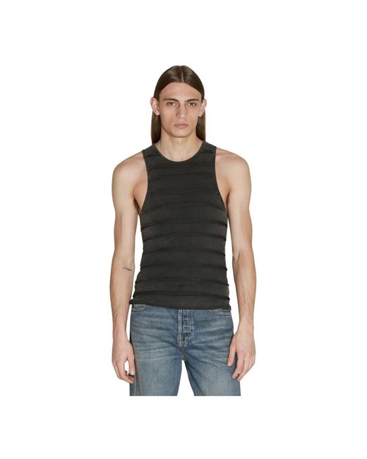 Guess Black Sleeveless Tops for men