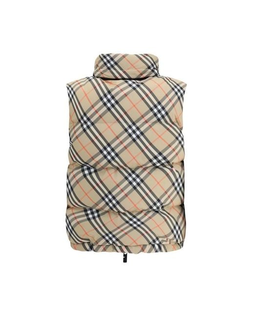Burberry Vests in het Metallic