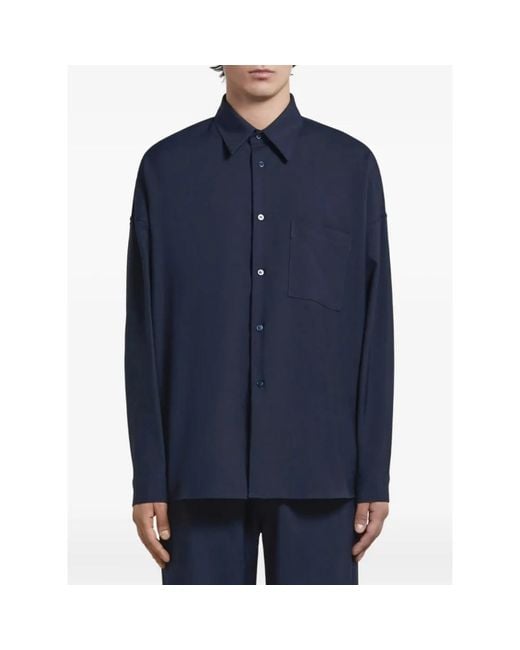 Marni Blue Casual Shirts for men