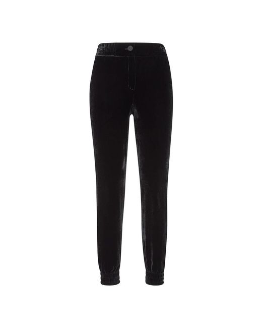 Philipp Plein Broeken ,Zwart ,Polyester Velvet Jogging Broek in het Black