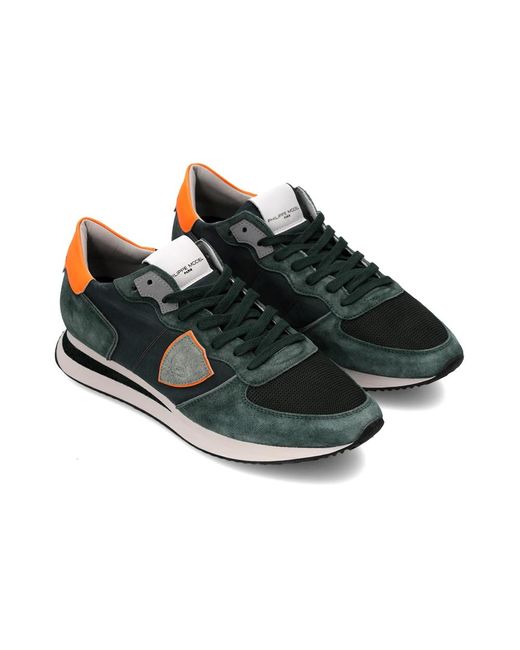 Philippe Model Blue Sneakers for men