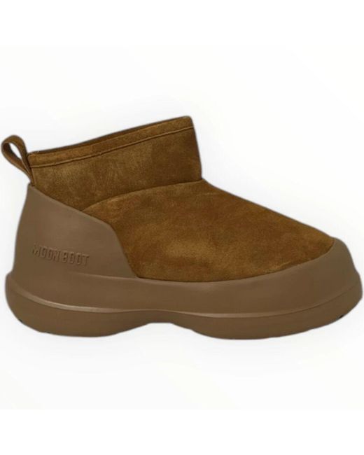 Moon Boot Brown Suede low booties