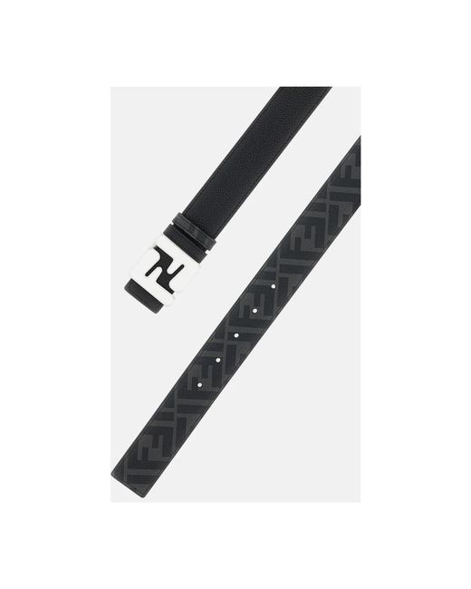 Fendi Ff Squared Belt in het Black voor heren