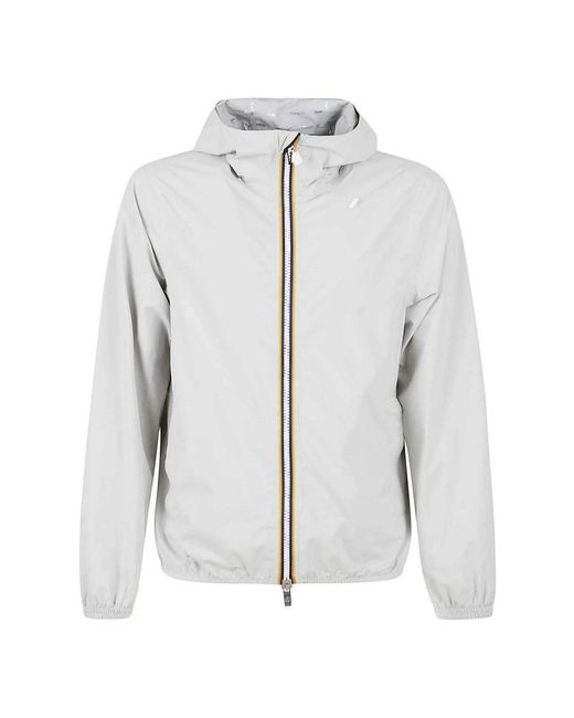 K-Way Gray Light Jackets for men