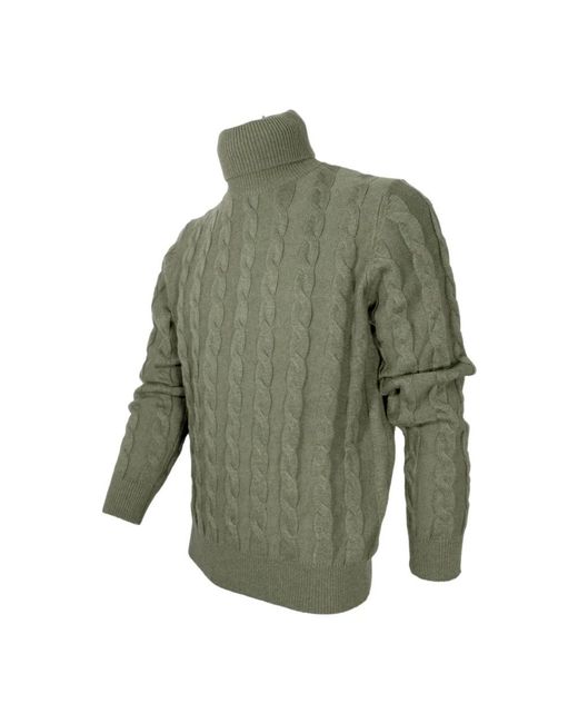 Cashmere Company Green Turtlenecks for men