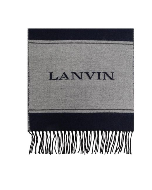 Lanvin Gray Winter Scarves