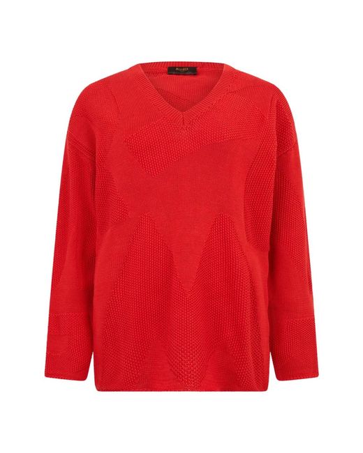 Moorer Red V-Neck Knitwear