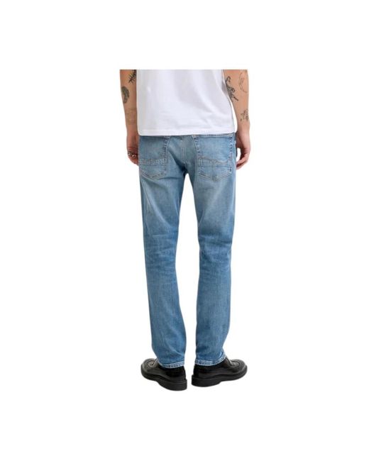 Jack & Jones Blue Straight Fit Jeans for men