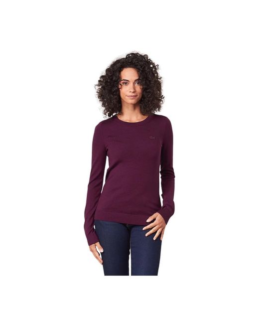 Lacoste Purple Sweatshirts