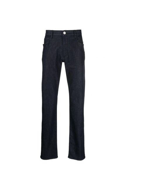Giorgio Armani Blue Straight Jeans for men