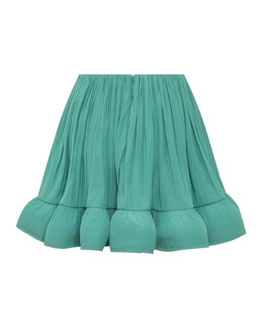Lanvin Green Short Skirts
