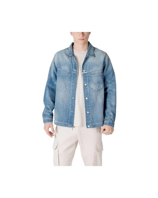Denim Jackets Replay de hombre de color Blue