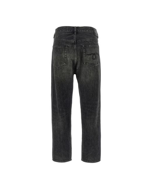 R13 Gray Straight Fit Jeans