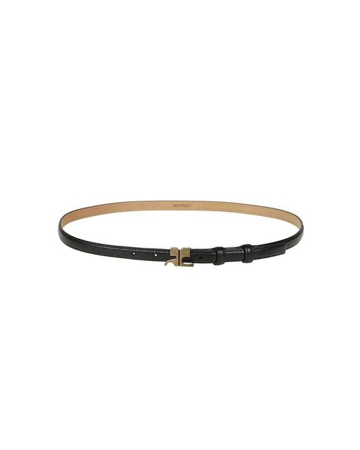 Courreges Black Ac Gürtel