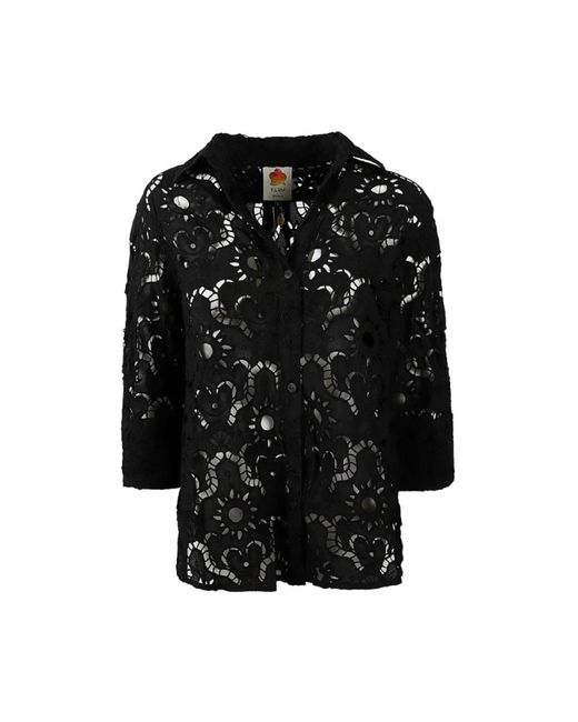 Farm Rio Black Shirts