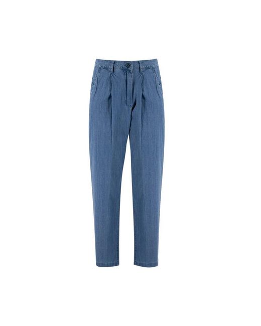 Slim-Fit Trousers Aspesi en coloris Blue