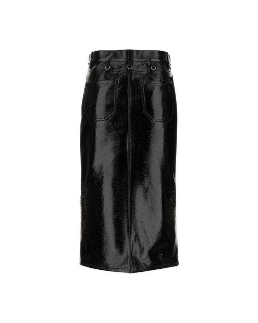 Midi Skirts Courreges de color Black