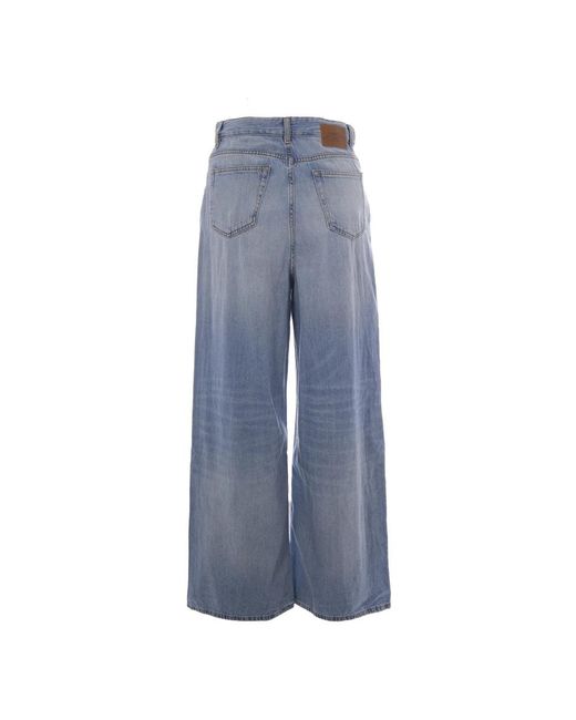 Ganni Blue Wide Jeans