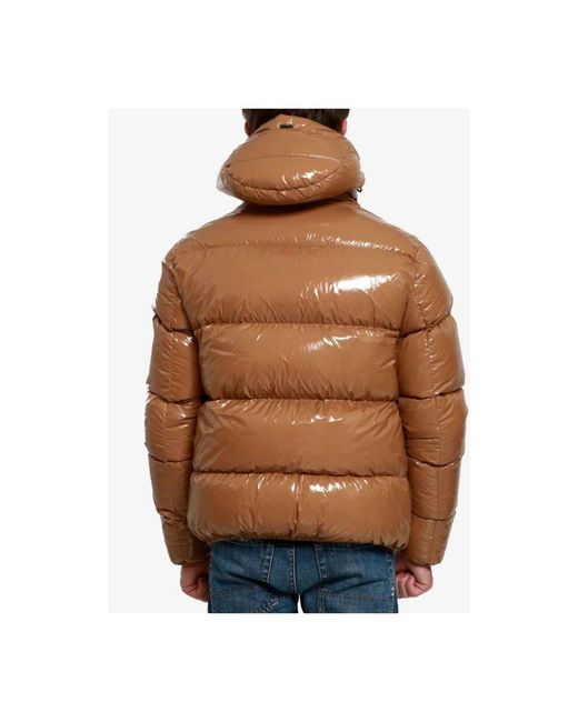 Herno Brown Down Jackets for men