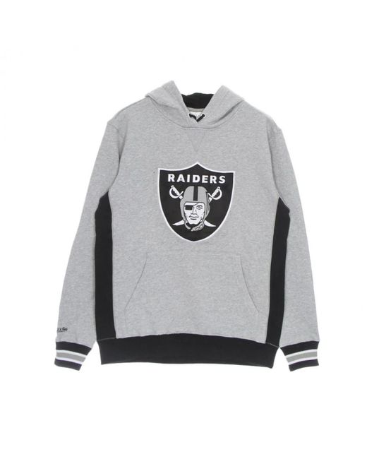 Mitchell & Ness Hoodies & Sweatvesten ,Grijs ,Hoodie Nfl Pinnacle Zwaargewicht Fleece Hoodie Oakrai in het Gray voor heren