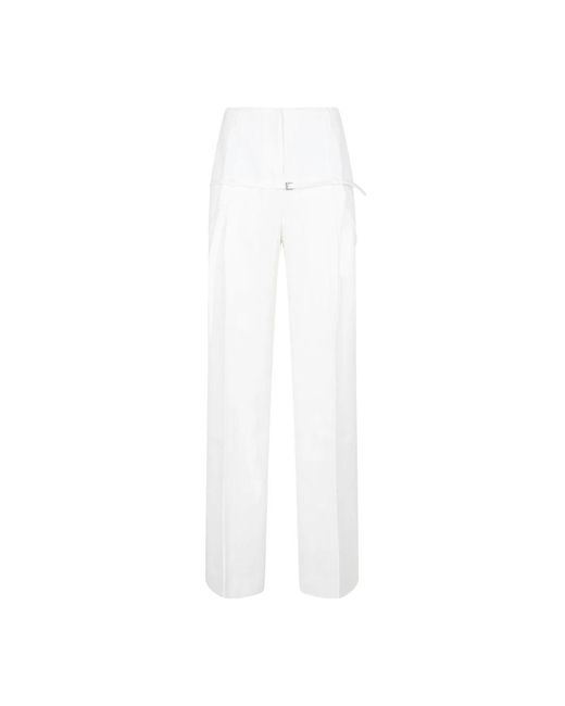 Jacquemus White Straight Trousers