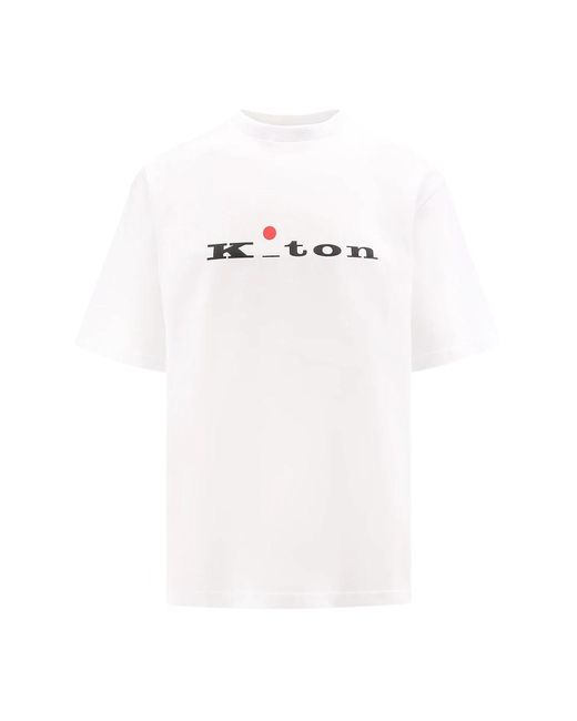 Kiton T-shirts in White für Herren