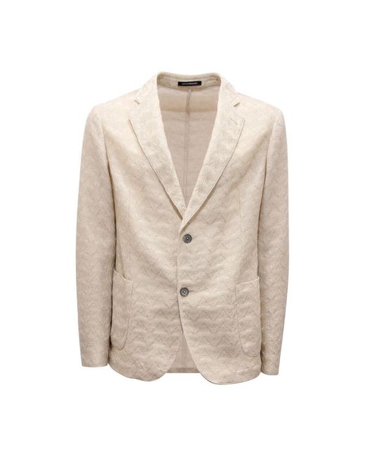 Blazers Armani pour homme en coloris Natural