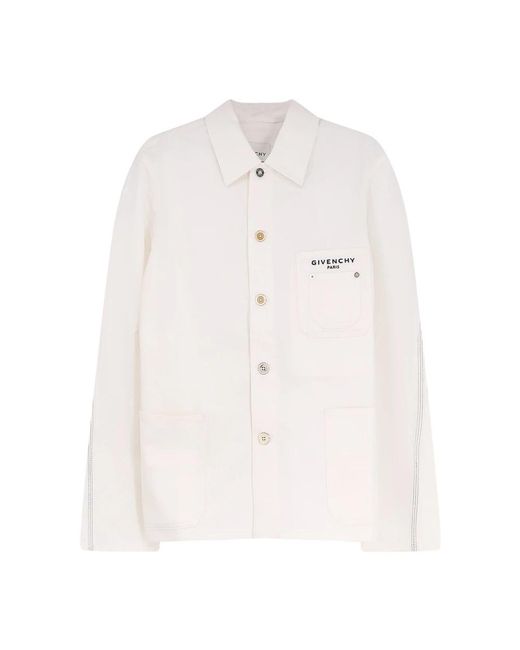 Givenchy White Light Jackets for men
