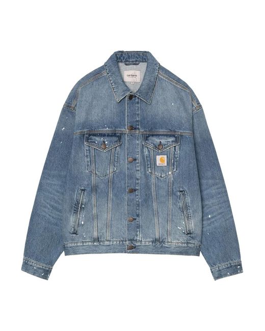 Carhartt Blue Denim Jackets for men