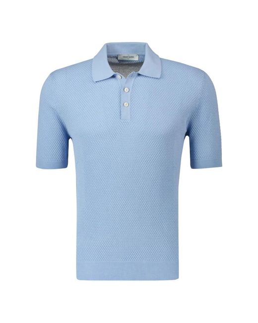 Gran Sasso Hellblaues Poloshirt in Blue für Herren