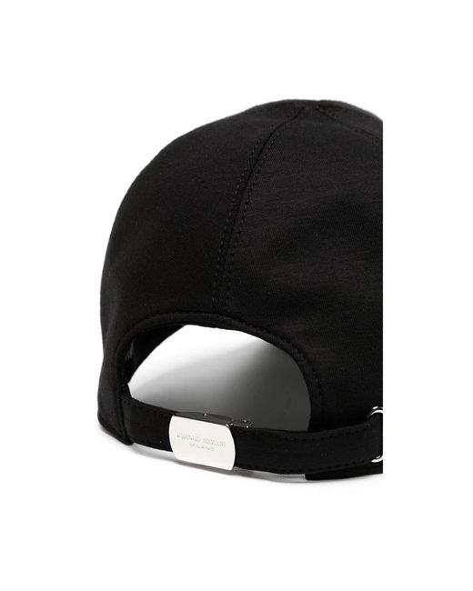 Giorgio Armani Black Caps for men