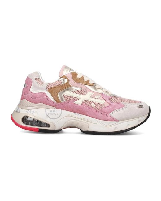 Premiata Pink Hellrosa Low Top Sneakers