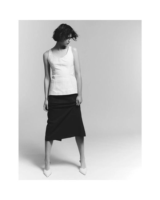 REMAIN Birger Christensen White Sleeveless Tops