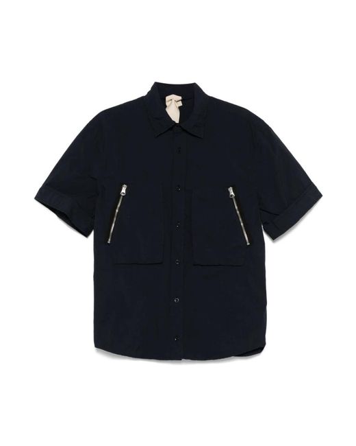 C P Company Blue Short Sleeve Shirts for men