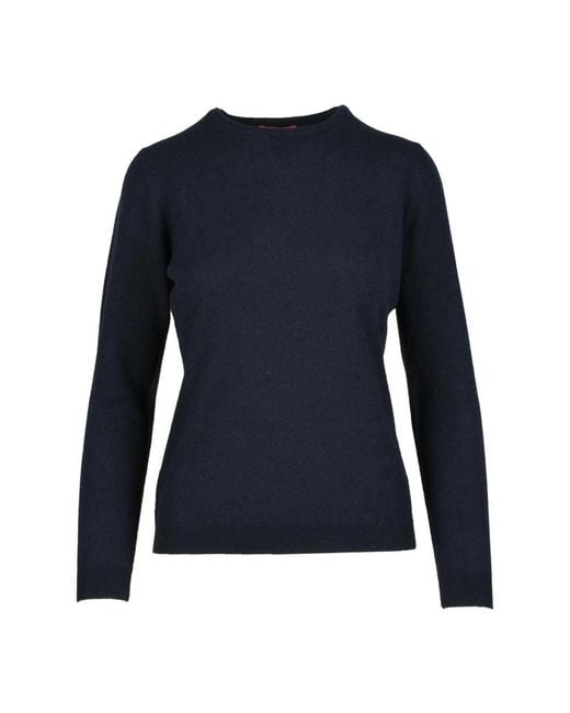Ballantyne Blue Round-Neck Knitwear