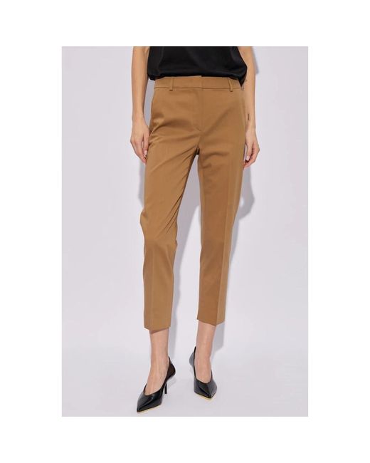 Max Mara Brown Lince plissee-front hose