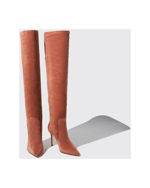 Scarosso White Heeled Boots