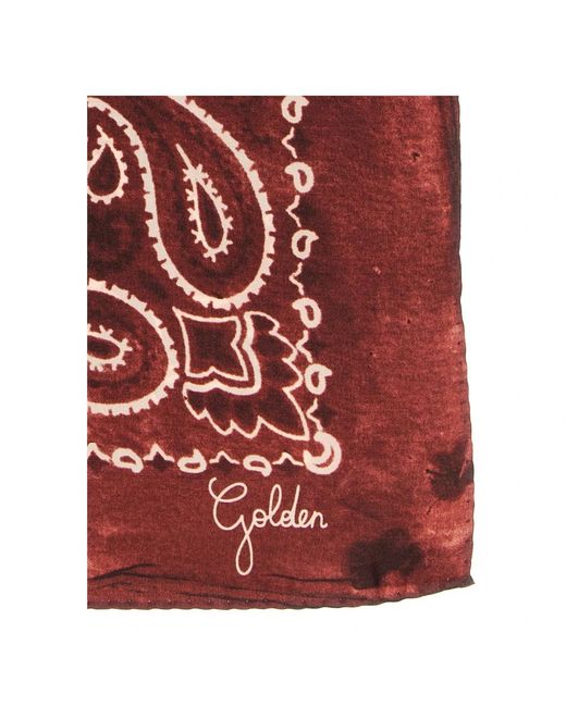 Golden Goose Deluxe Brand Red Silk Scarves
