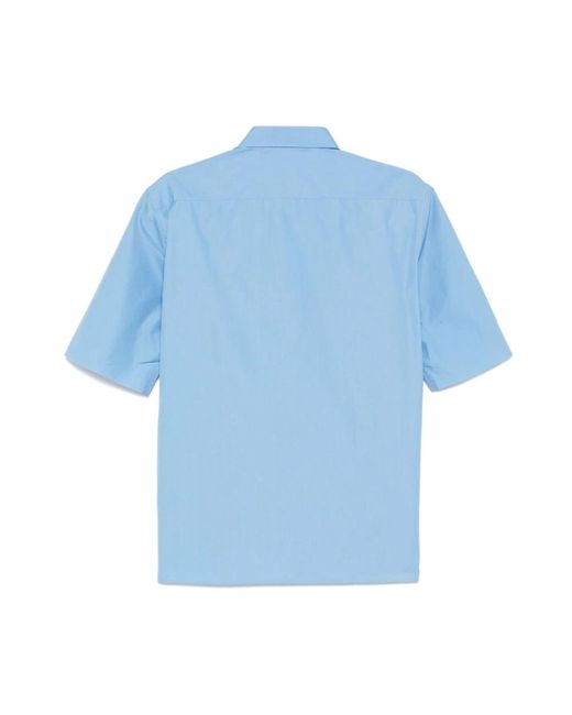 NAMACHEKO Short Sleeve Shirts in het Blue voor heren