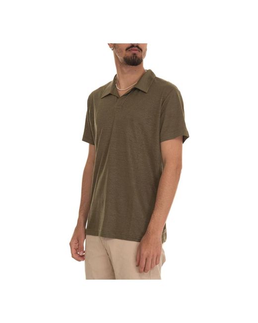 Gant Logo polo shirt, leinen, seitenschlitze in Brown für Herren