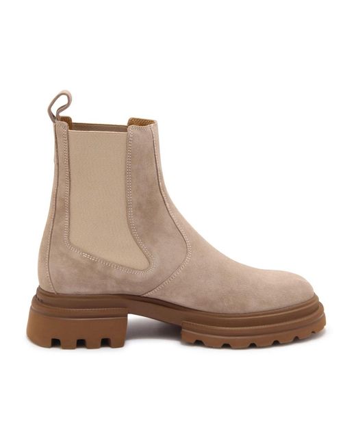 Hogan Brown Chelsea Boots