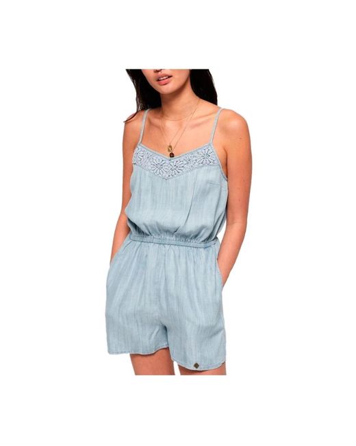 Superdry Blue Playsuits