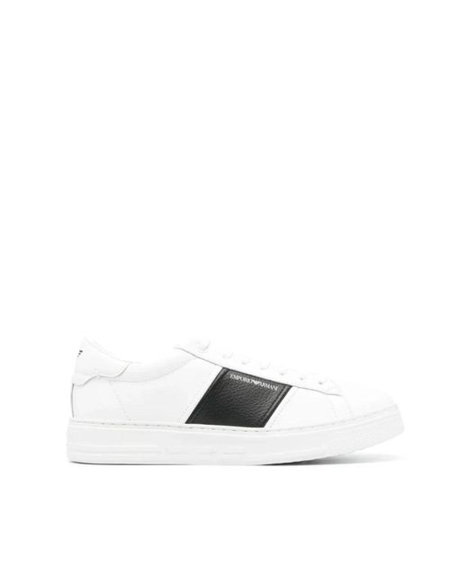 Emporio Armani Weiße sneakers ss24 in White für Herren